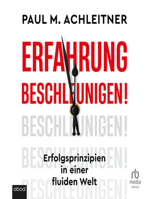 cover image of Erfahrung beschleunigen!